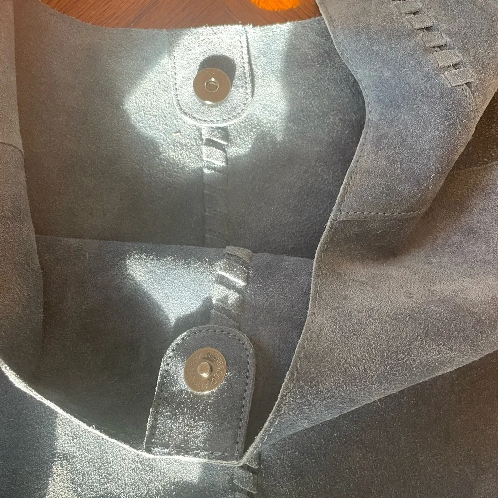 Haute Hippie Blue Suede Purse - Picture 8 of 15